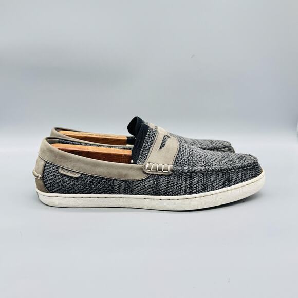Cole Haan Shoes Mens 10.5 Gray Suede Knit Penny Loafers Slip On Casual Comfort main image 7